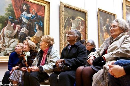 Older women at art gallery - photo copyright by Cathy Greenblat